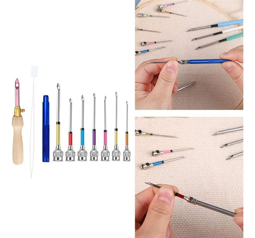 Set De 10 Piezas Para Bordar Y Tejer Para Bricolaje