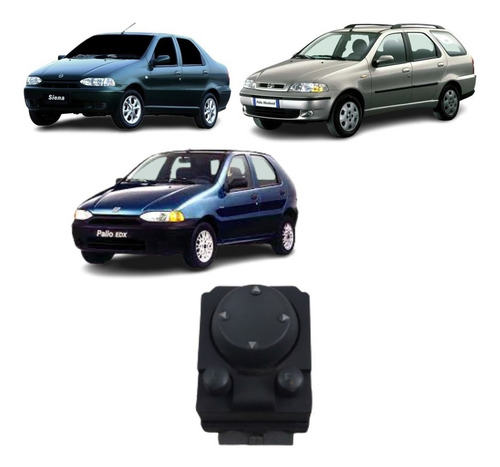 Botão Retrovisor  Fiat Palio Weekend 1997 1998 1999 2000