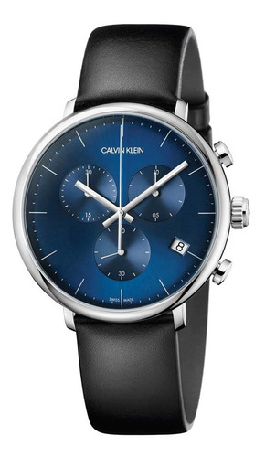 Reloj Calvin Klein High Noon K8m271cn Suizo Original En Caja