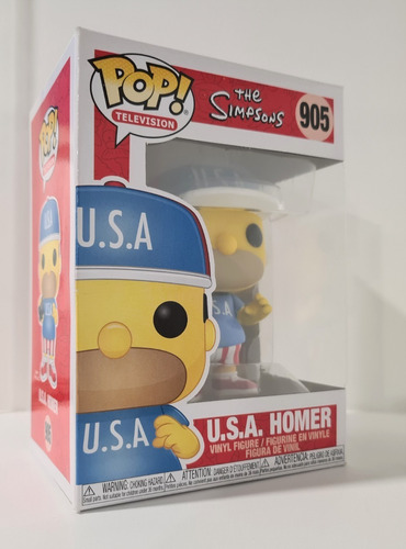 Funko Pop Los Simpsons U.s.a. Homero 905 Figura De Acción