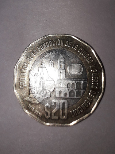 Moneda De 20 Pesos De Colleccion Nueva