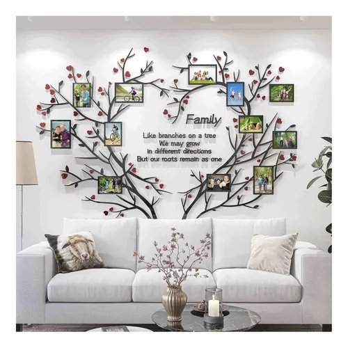 Moldura Para Fotos 3d Decorsmart Love Family Tree Wall Decor ...