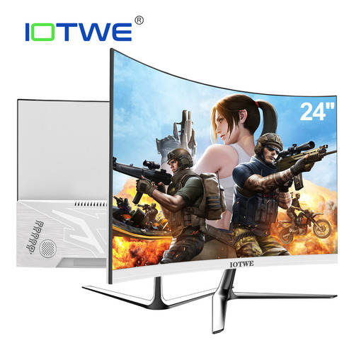 Monitor gamer curvo IOTWE S24BQ led 24" plateado 110V