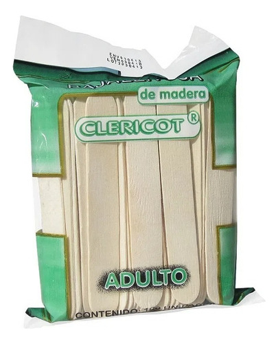 Clericot Baja Lengua Adultos De Madera Pack X100 Unidades