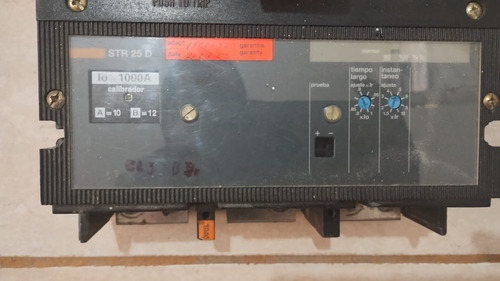 Interruptor Termomagnético Federal Pacific De 3x1000 Amp, (Usado)