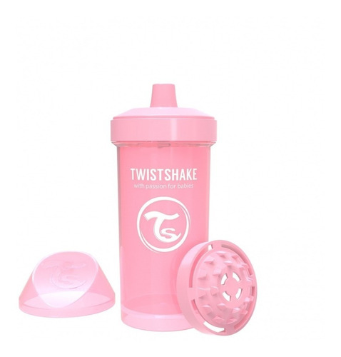 Vaso Entrenador Twistshake Kid Cup 12oz 360 Ml 12m+ Rosado