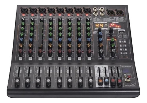 Mezcladora Profesional Audio Gc Nx800 8 Canales 99 Dsp Efect