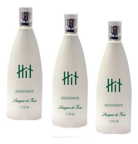 Desodorante Lacqua Di Fiori Hit 3 Kit 115ml