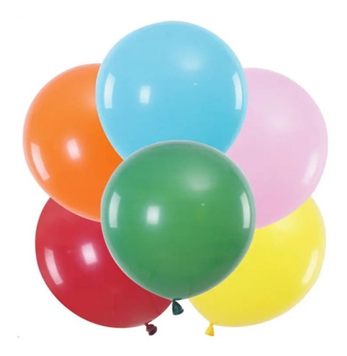  Globos De Látex 23cm 100pcs  Colores Surtidos /cotillón 