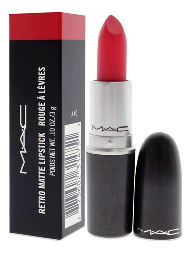 Lápiz Labial Mate Retro Rojo De M·a·c Cosmetics, 0.1 Oz (0.1