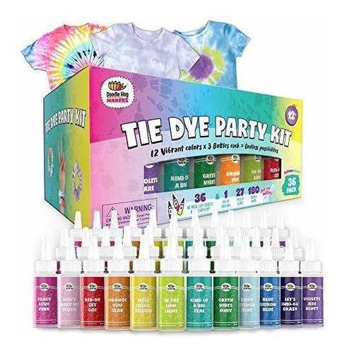 Kit De Fiesta Tie Dye: Rainbow Classic Es El Kit Defini...