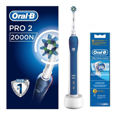 Cepillo Eléctrico Oral B Pro 2000 + Repuesto Precision Clean