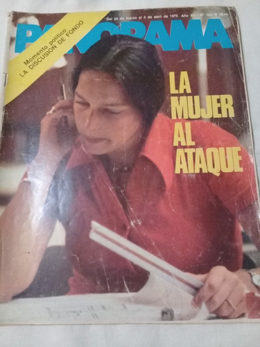 Revista Panorama * Año 1975 Nº 402 Tapa: Mujer Al Ataque