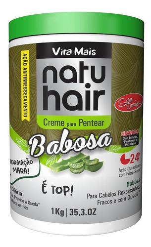 Creme Para Pentear  Natuhair Babosa 1kg