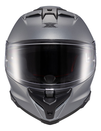 Capacete Fechado Texx Kaiman Tamanho 58 Com Óculos Solar Interno Solido Titanium