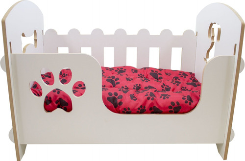 Kit Cama Berço Cachorro Gato Luxo+ Cercado Cães Luxo Pequeno