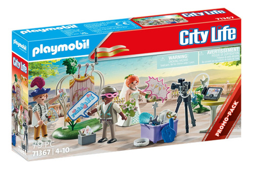 Figura Armable Playmobil City Life Photocall Boda 79 Piezas 3+