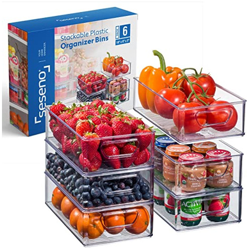 Juego De 6 Cubos Organizadores De Refrigerador, Organizadore