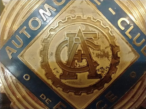 Antigua Insignia Del Automobile Club De France