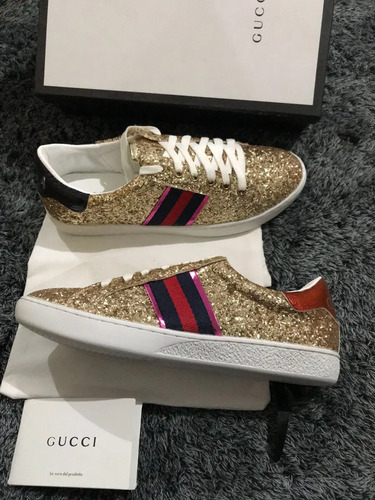 tenis gucci brillantes