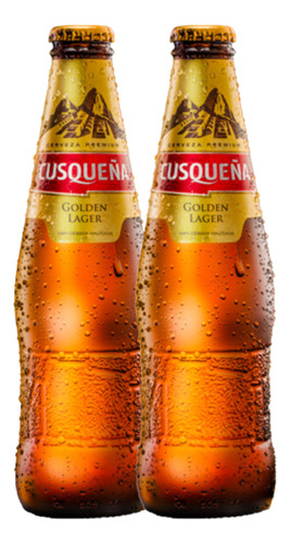 Cerveza Golden Lager Cusqueña 330ml. Pack X2