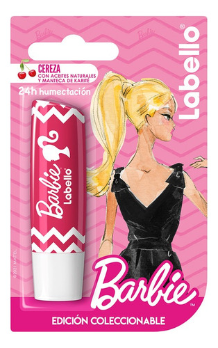 Bálsamo Labial Humectante Cereza Barbie Edición Colección