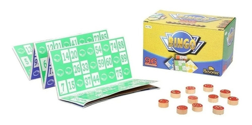 Bingo Lotería Familiar Bisonte 96 Cartones Juegos De Mesa