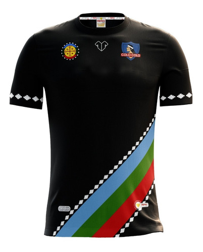 Imagen 1 de 8 de Camiseta Colo Colo Mapuche Diseño Original Creado Por Mps