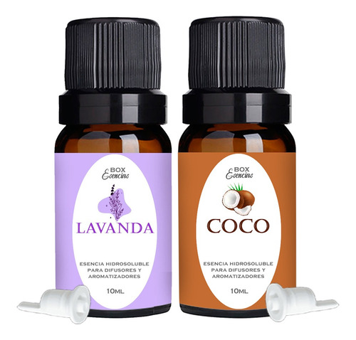 2 Esencias Hidro Aromaterapia, Ambientes Lavanda Y Coco