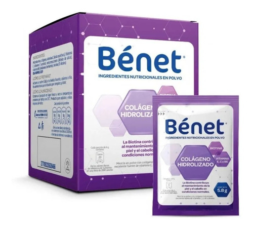 Benet Colágeno Hidrolizado Biotina, - Unidad a $379