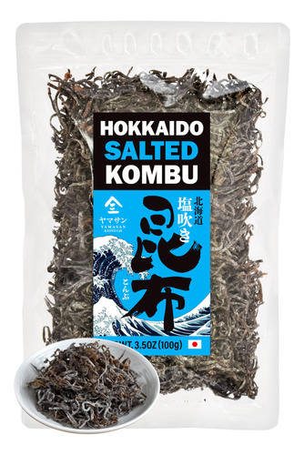 Kombu Salado -alga Hokkaido 100%, Sin Aditivo Quimico, Super