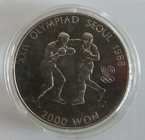 Moeda Coréia Do Sul - Olimpiadas Seul 1988 - Boxe (Usado)