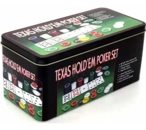 Set Poker 200 Fichas +paño Black Jack Texas Holdem