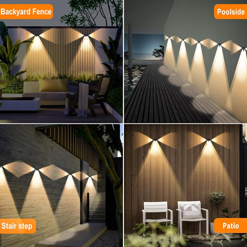 Luces Solares Para Valla Al Aire Libre Luz De Valla De 3 L