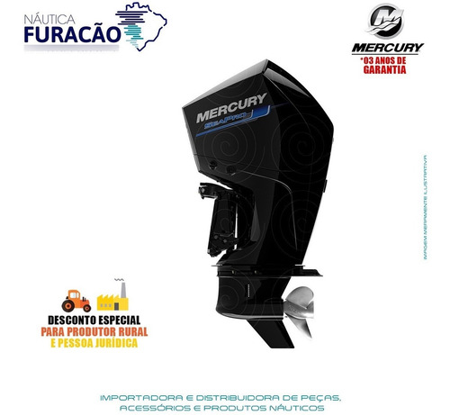 Imagem 4 de 9 de Motor De Popa Mercury 4 Tempos 300hp Cxl V8 Dts Seapro