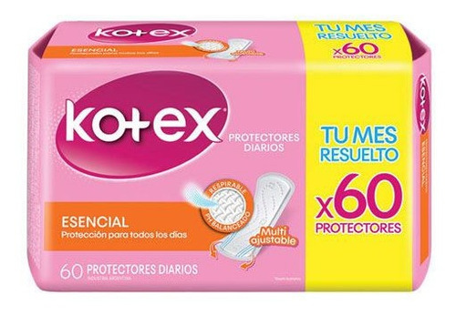 Imagen 1 de 4 de Protectores Diarios Multiestilo Kotex X60