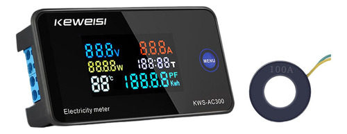 6-en-1 Medidor De Electricidad Potencia Voltímetro De