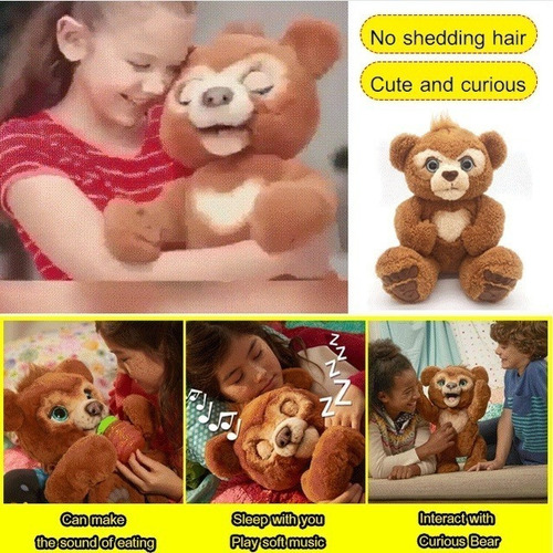Muñeco De Pelucia Interactivo Con Forma De Oso Curioso De Br