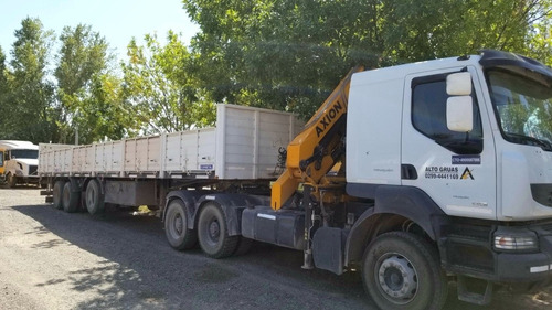 Imagen 4 de 6 de Renault Kerax440 6x4 Tractor + Hidrogrua Axion + Semi