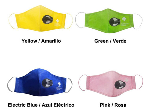 Venta De Tapabocas Infantil, Mxirs-008, 5 , Electric Blu Color Blue
