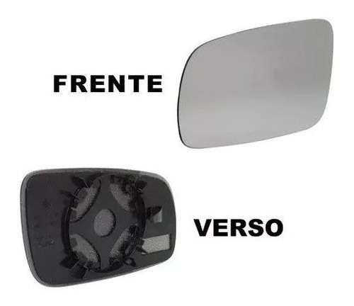 Lente Vidro Retrovisor C/ Base Sandero Stepway 2009 A 2014