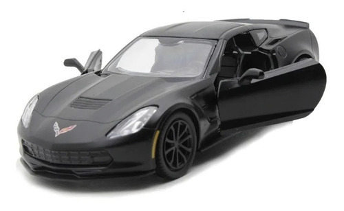 Miniatura Chevrolet Corvette Grand Sport Uni Escala 1:36 Cor Preto