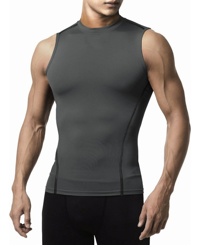 Sports Lycra Compression Chaleco Running Gym For Hombres .