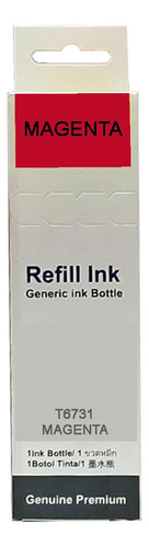 Kit 6 Tintas Premium Refill Para T673 L800 L805 L810 L850