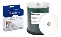 Comprar 100 Cd-r Imprimible + 100 Sobres De Papel Marca Verbatim