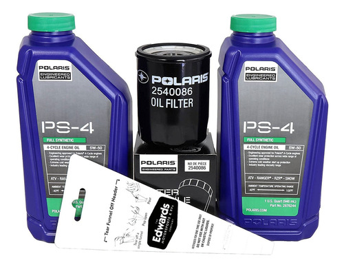 Kit Cambio De Aceite Polaris Ps-4 5w-50 Envío Gratis Msi