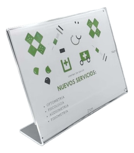 Habladores 1/2 Carta En Acrílico 3mm/ Grabalaser