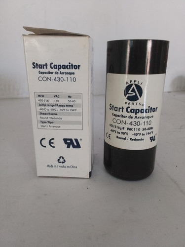 Capacitor De Arranque 430-516 Mfd 110v