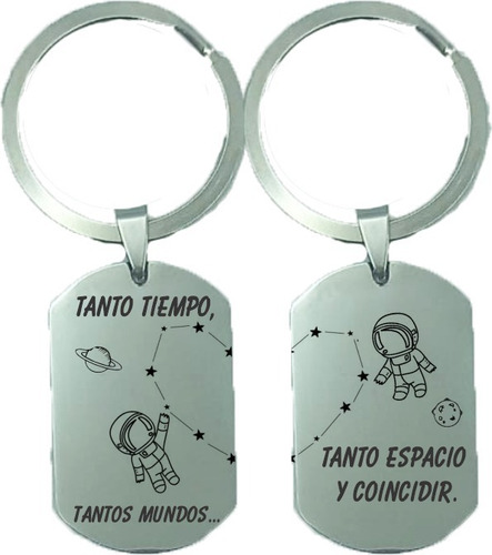 Llavero Personalizado Regalo Para Parejas Novios Amigos