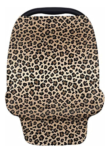 Forchrinse Leopard Cheetah Animal Print Baby Seat Canopy Par